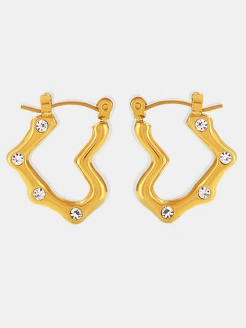 Stainless-Steel Heart Earrings