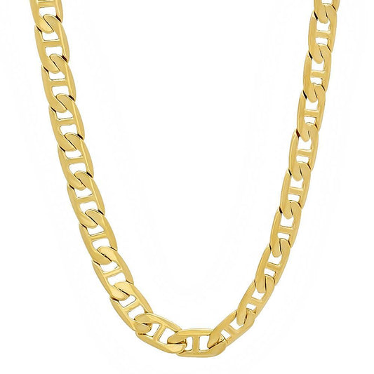 14K Yellow Gold-Plated Brass Classic Anchor Chain