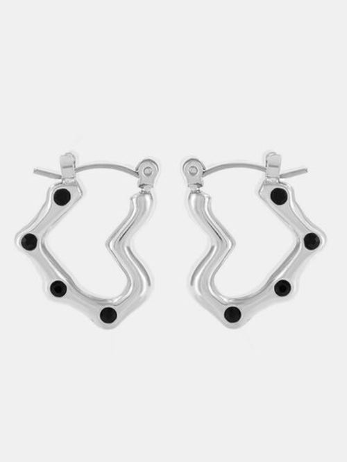 Stainless-Steel Heart Earrings