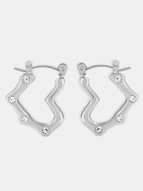 Stainless-Steel Heart Earrings