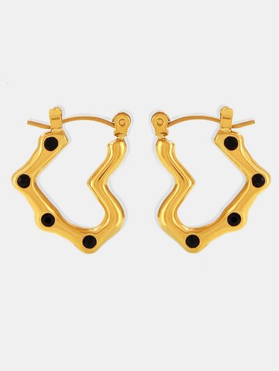 Stainless-Steel Heart Earrings